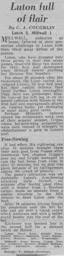 Match Report: Luton Town FC vs Millwall (1st Jan 1972)