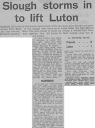 Match Report: Preston North End vs Luton Town FC (8th Jan 1972)
