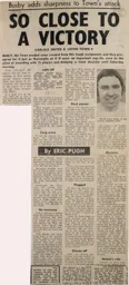 Match Report: Carlisle United vs Luton Town FC (12th Feb 1972)