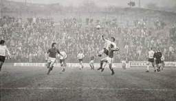 Viv Busby goes in high