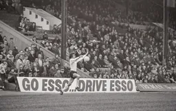 Peter Anderson controls the ball