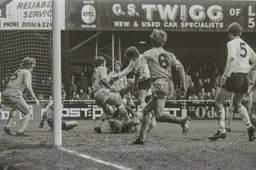 Vic Halom goes in hard