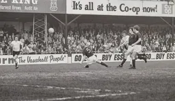 Viv Busby fires in a shot