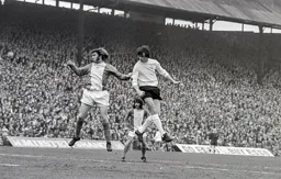 Jimmy Ryan heads towards goal