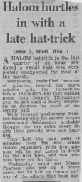 Match Report: Luton Town FC vs Sheffield Wednesday (1st Apr 1972)