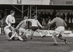 Pressure on the Blackpool defence