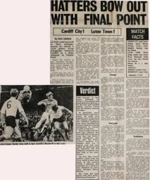 Match Report: Cardiff City vs Luton Town FC (29th Apr 1972)