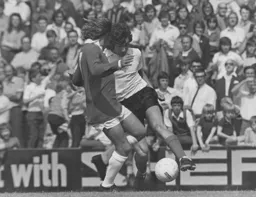 Peter Anderson can't find a way through the Cardiff defence