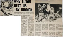 Match Report: Orient vs Luton Town FC (26th Aug 1972)