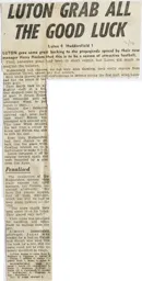 Match Report: Luton Town FC vs Huddersfield Town (2nd Sep 1972)