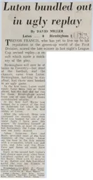Match Report: Luton Town FC vs Birmingham City (19th Sep 1972)