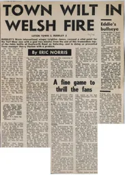 Match Report: Luton Town FC vs Burnley (30th Sep 1972)