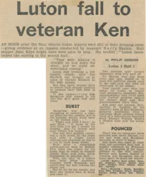 Match Report: Luton Town FC vs Hull City (21st Oct 1972)