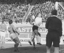 Goalscorer John Faulkner is unlucky this time