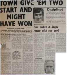 Match Report: Portsmouth vs Luton Town FC (11th Nov 1972)