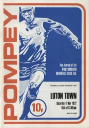 Programme: Portsmouth vs Luton Town FC (11th Nov 1972)
