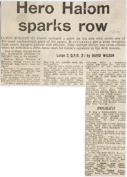 Match Report: Luton Town FC vs Queens Park Rangers (9th Dec 1972)