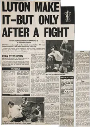 Match Report: Luton Town FC vs Crewe Alexandra (13th Jan 1973)