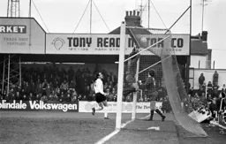 Crewe keeper tips the ball over the bar