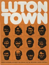 Programme: Luton Town FC vs Crewe Alexandra (13th Jan 1973)
