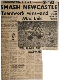 Match Report: Newcastle United vs Luton Town FC (3rd Feb 1973)