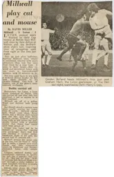 Match Report: Millwall vs Luton Town FC (26th Feb 1973)