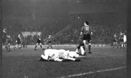 John Aston leaves Millwall defenders in a heap