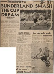 Match Report: Sunderland vs Luton Town FC (17th Mar 1973)