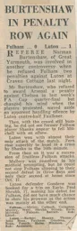 Match Report: Fulham vs Luton Town FC (27th Mar 1973)