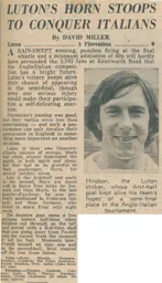 Match Report: Luton Town FC vs Fiorentina (4th Apr 1973)