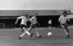 Rodney Fern smacks in a shot