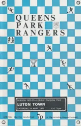 Programme: Queens Park Rangers vs Luton Town FC (14th Apr 1973)