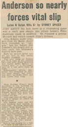 Match Report: Luton Town FC vs Aston Villa (21st Apr 1973)