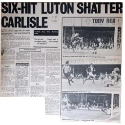 Match Report: Luton Town FC vs Carlisle United (1st Sep 1973)