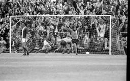 Tom Finney celebrates