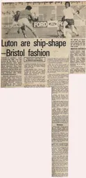Match Report: Bristol City vs Luton Town FC (8th Sep 1973)