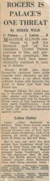 Match Report: Crystal Palace vs Luton Town FC (6th Oct 1973)