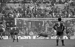 Graham Horn dives full length