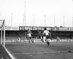 John Aston waits for the ball to drop