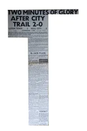 Match Report: Luton Town FC vs Hull City (27th Oct 1973)