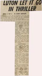 Match Report: Luton Town FC vs Hull City (27th Oct 1973)