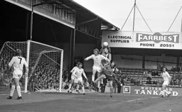 Hull goalkeeper Jeff Wealands hangs on to the ball
