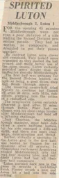 Match Report: Middlesbrough vs Luton Town FC (3rd Nov 1973)