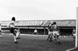 John Aston watches the keeper gather
