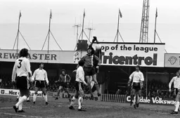 Barry Butlin goes in hard