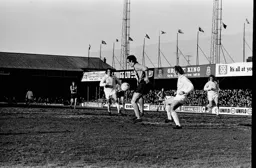John Aston shields the ball