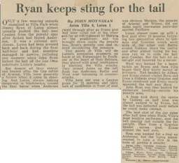 Match Report: Aston Villa vs Luton Town FC (2nd Feb 1974)