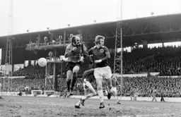 Rodney Fern challenges his old team mate Steve Whitworth