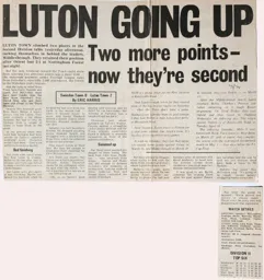 Match Report: Swindon Town vs Luton Town FC (26th Feb 1974)