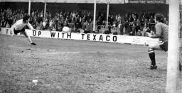 Barry Butlin heads home the Town's second goal